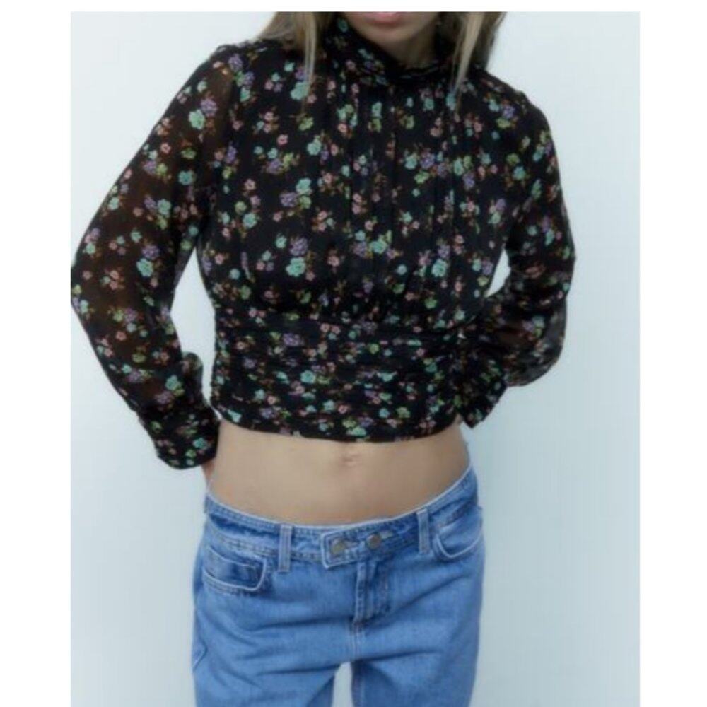 Zara Women's Multicoloured Floral Print Shirt Size S Style 9099/320/330/S